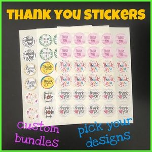 300 thank you stickers